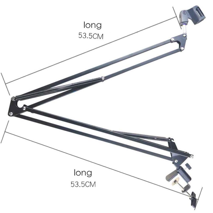 ابعاد پایه بازویی میکروفون مدل NB-39