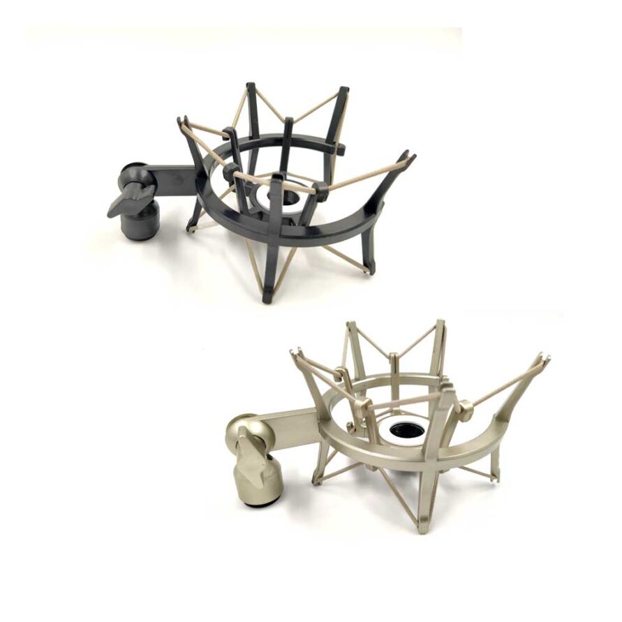 شاک مانت ( شاک مونت - لرزه گیر ) پلاستیکی میکروفون مدل SM-103P در دو رنگ مشکی و طلایی شاک مانت ( شاک مونت - لرزه گیر ) پلاستیکی میکروفون مدل SM-103P در دو رنگ مشکی و طلایی