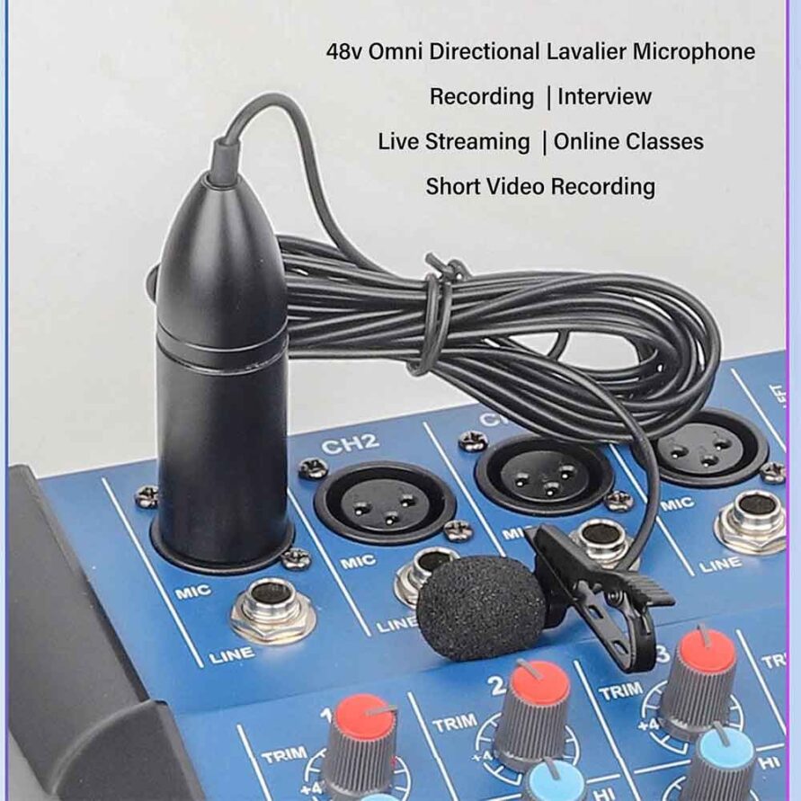 میکروفن یقه ای با پورت XLR مدل HZ-48V