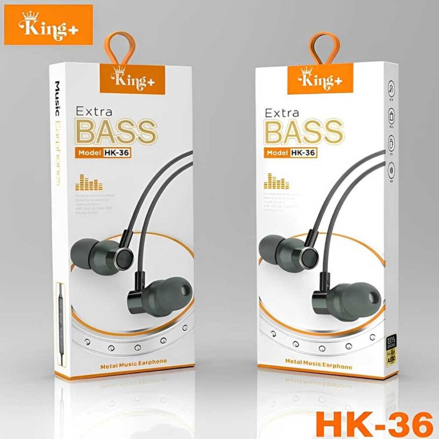 هندزفری +king ( کینگ پلاس ) مدل HK-36
