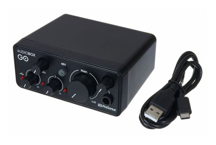 نمایی از کارت صدا پرسنوس مدل Presonus AudioBox GO